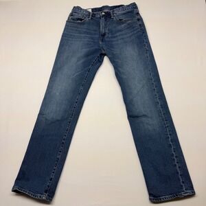 GAP Straight Fit Medium Wash Jeans Men 29x30 Stretch Denim